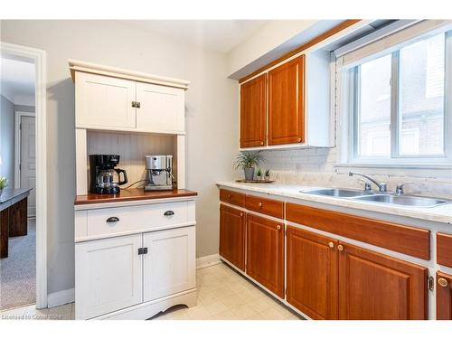 276 Bowman Street, Hamilton, ON - Indoor Photo Showing Kitchen With Double Sink