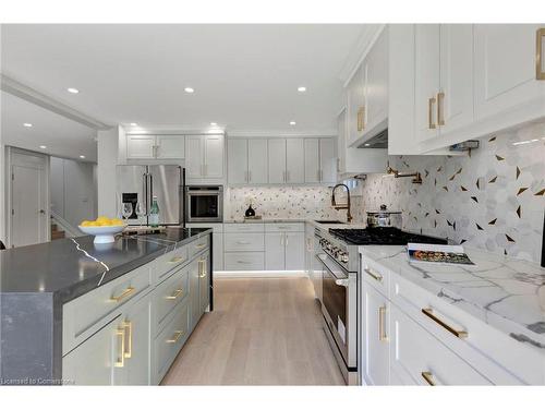 79 Trenholme Crescent, Hamilton, ON - Indoor Photo Showing Kitchen With Upgraded Kitchen