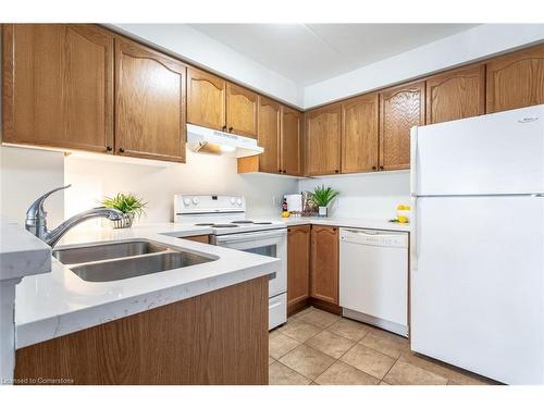 307-4450 Fairview Street, Burlington, ON - Indoor Photo Showing Kitchen With Double Sink