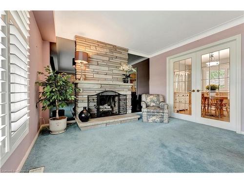 32 Old Orchard Drive, Hamilton, ON - Indoor With Fireplace