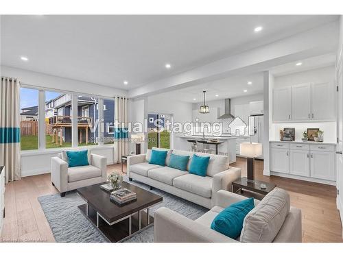 128 Basil Crescent, Ilderton, ON - Indoor Photo Showing Living Room