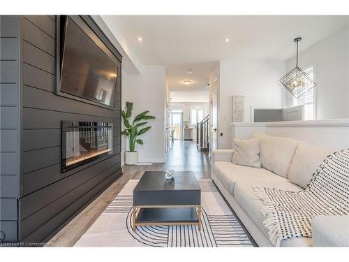 35-61 Soho Street, Hamilton, ON - Indoor Photo Showing Living Room With Fireplace