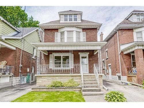 113 Kensington Avenue N, Hamilton, ON - Outdoor With Deck Patio Veranda With Facade