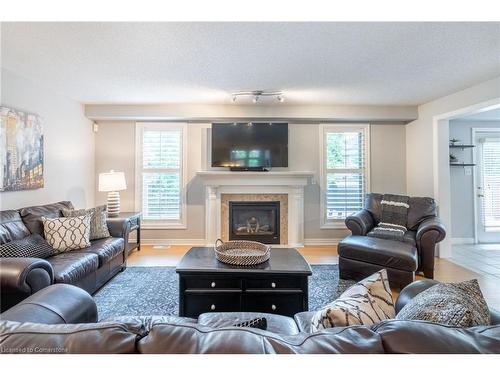 504 Geranium Lane, Burlington, ON - Indoor Photo Showing Living Room With Fireplace