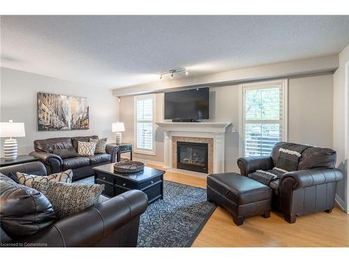 504 Geranium Lane, Burlington, ON - Indoor Photo Showing Living Room With Fireplace