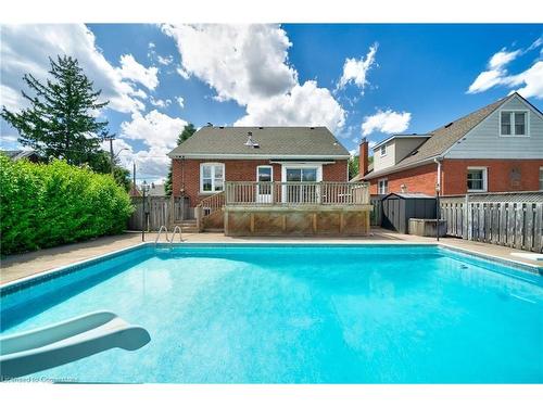 55 East 13Th Street, Hamilton, ON - Outdoor With In Ground Pool With Deck Patio Veranda With Backyard