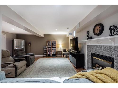 97 Sandollar Drive, Mount Hope, ON - Indoor Photo Showing Living Room With Fireplace