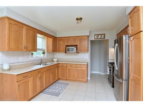 27 Dalia Avenue, Hamilton, ON - Indoor Photo Showing Kitchen With Double Sink