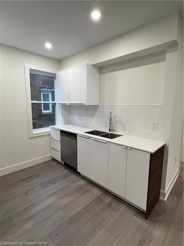 302-38 West Avenue S, Hamilton, ON - Indoor Photo Showing Kitchen With Double Sink