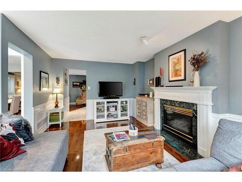 51 Banbury Drive, Ancaster, ON - Indoor Photo Showing Living Room With Fireplace