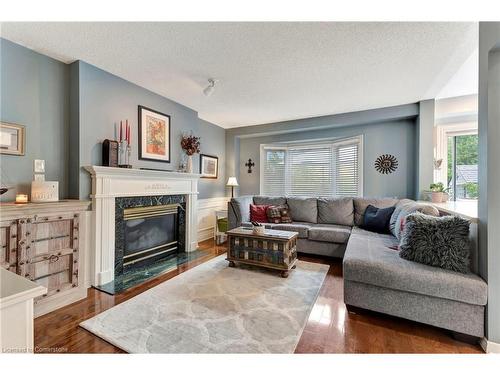 51 Banbury Drive, Ancaster, ON - Indoor Photo Showing Living Room With Fireplace