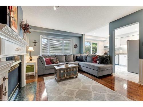 51 Banbury Drive, Ancaster, ON - Indoor Photo Showing Living Room With Fireplace