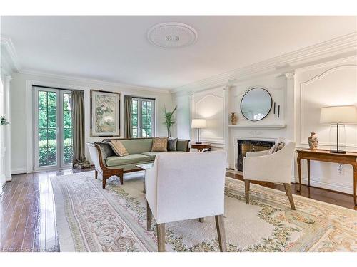 2501 #1 Side Road, Burlington, ON - Indoor Photo Showing Living Room With Fireplace