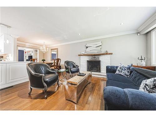 4030 Grapehill Avenue, Burlington, ON - Indoor Photo Showing Living Room With Fireplace