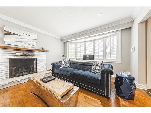 4030 Grapehill Avenue, Burlington, ON - Indoor Photo Showing Living Room With Fireplace