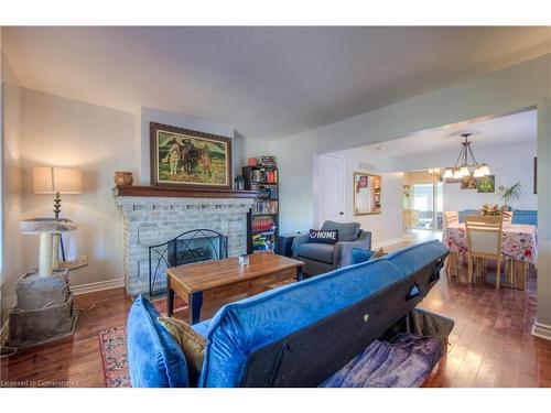 127 Nash Road S, Hamilton, ON - Indoor Photo Showing Living Room With Fireplace