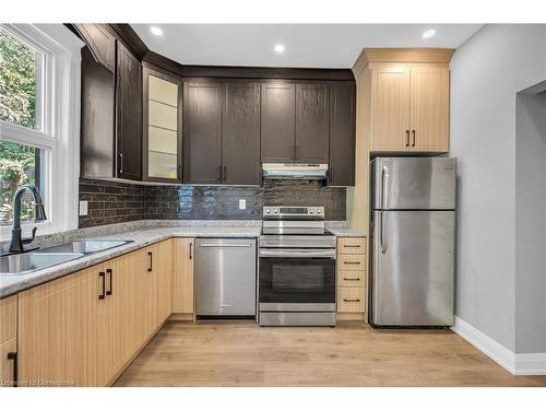 55 Douglas Avenue, Hamilton, ON - Indoor Photo Showing Kitchen With Double Sink With Upgraded Kitchen