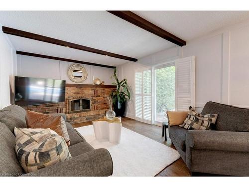 4235 Spruce Avenue, Burlington, ON - Indoor Photo Showing Living Room With Fireplace