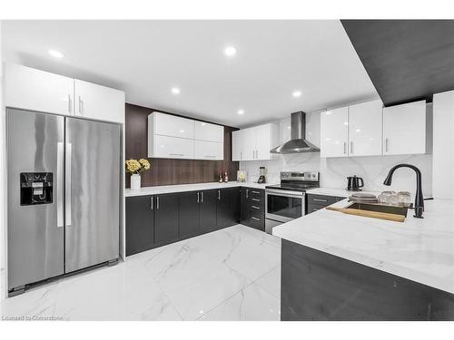 56 Frederick Avenue, Hamilton, ON - Indoor Photo Showing Kitchen With Upgraded Kitchen