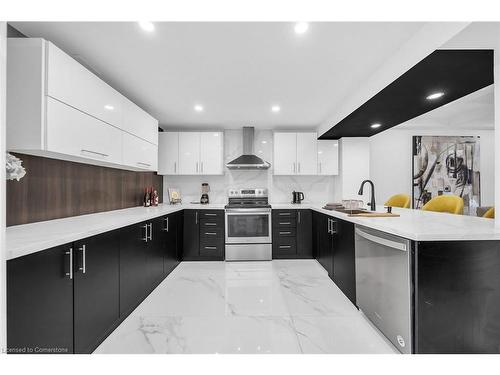 56 Frederick Avenue, Hamilton, ON - Indoor Photo Showing Kitchen With Upgraded Kitchen