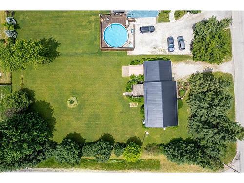 37 Younge Road, Dunnville, ON - Outdoor With Above Ground Pool With View