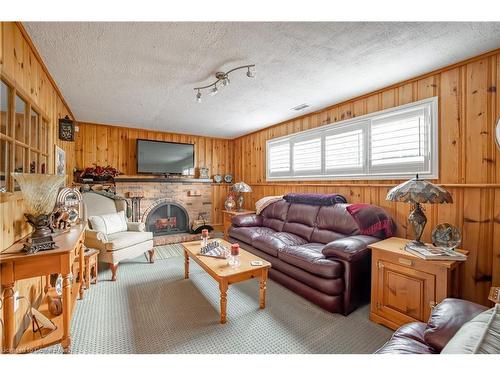 534 Concession 8 Road E, Hamilton, ON - Indoor Photo Showing Living Room With Fireplace