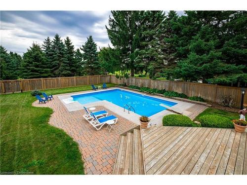 534 Concession 8 Road E, Hamilton, ON - Outdoor With In Ground Pool With Deck Patio Veranda With Backyard