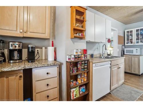 150 Prospect Street N, Hamilton, ON - Indoor Photo Showing Kitchen With Double Sink