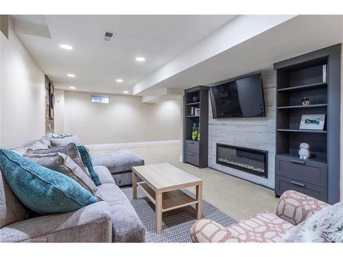 2185 Meadowland Drive, Oakville, ON - Indoor Photo Showing Living Room With Fireplace