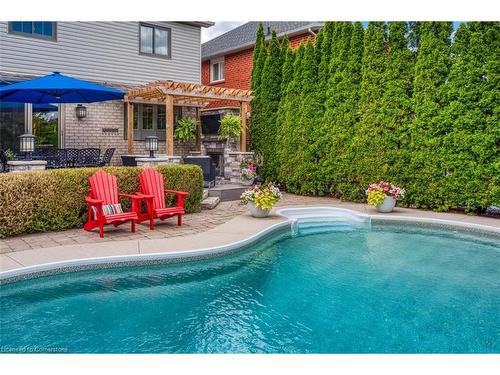 2185 Meadowland Drive, Oakville, ON - Outdoor With In Ground Pool With Deck Patio Veranda With Backyard