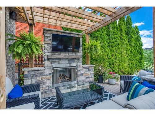 2185 Meadowland Drive, Oakville, ON - Outdoor With Fireplace With Deck Patio Veranda