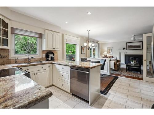 1926 Kerns Road, Burlington, ON - Indoor Photo Showing Kitchen With Double Sink