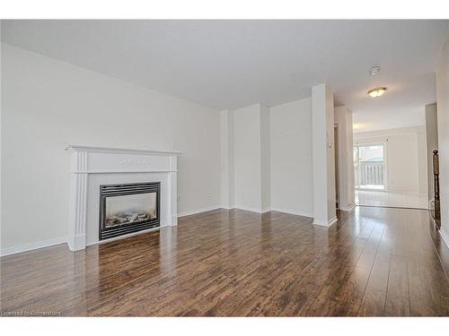 91 Powell Drive, Hamilton, ON - Indoor Photo Showing Living Room With Fireplace