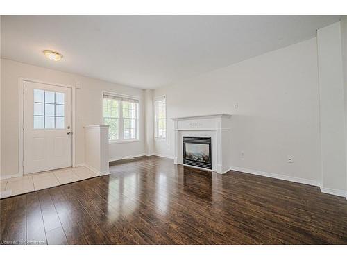 91 Powell Drive, Hamilton, ON - Indoor Photo Showing Living Room With Fireplace