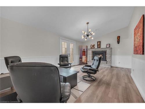 270 Erie Boulevard, Long Point, ON - Indoor With Fireplace