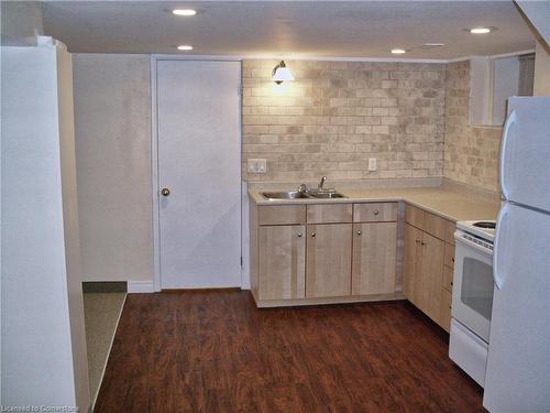 24 Carrick Avenue, Hamilton, ON - Indoor Photo Showing Kitchen With Double Sink