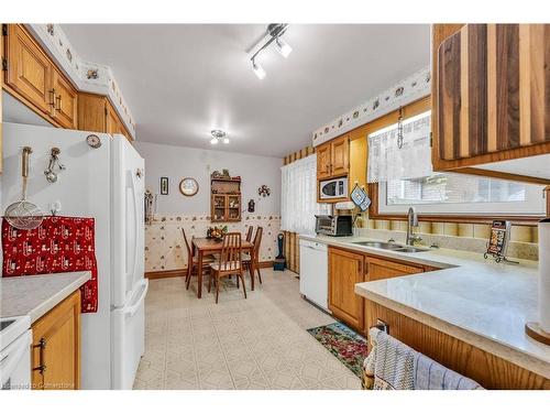 60 Maple Drive, Stoney Creek, ON - Indoor Photo Showing Kitchen With Double Sink