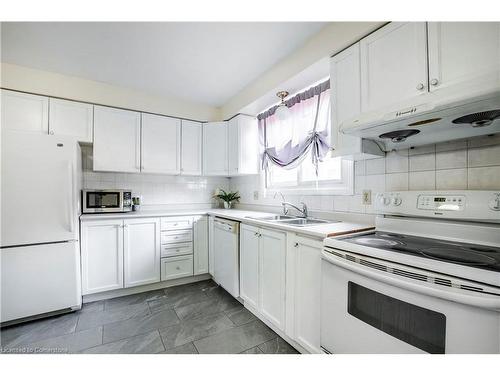 24 Bow Valley Drive, Hamilton, ON - Indoor Photo Showing Kitchen With Double Sink