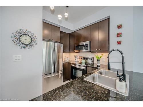 3004-60 Absolute Avenue, Mississauga, ON - Indoor Photo Showing Kitchen With Double Sink