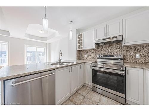 416 Dicenzo Drive, Hamilton, ON - Indoor Photo Showing Kitchen With Double Sink