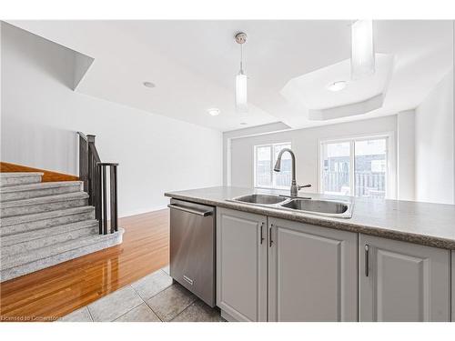 416 Dicenzo Drive, Hamilton, ON - Indoor Photo Showing Kitchen With Double Sink