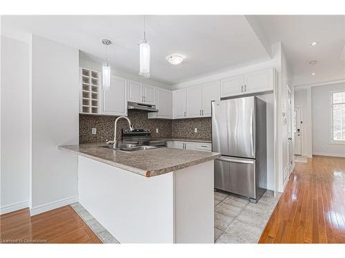 416 Dicenzo Drive, Hamilton, ON - Indoor Photo Showing Kitchen With Double Sink