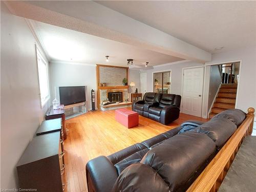 16 Flamingo Drive, Hamilton, ON - Indoor Photo Showing Living Room With Fireplace