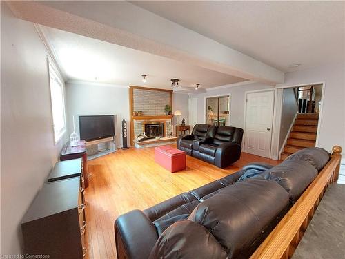 16 Flamingo Drive, Hamilton, ON - Indoor Photo Showing Living Room With Fireplace