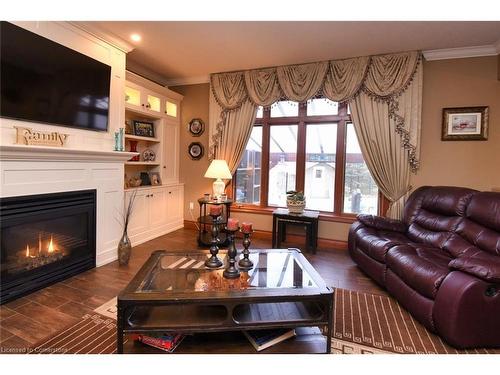 85 Unity Side Road, Caledonia, ON - Indoor Photo Showing Living Room With Fireplace