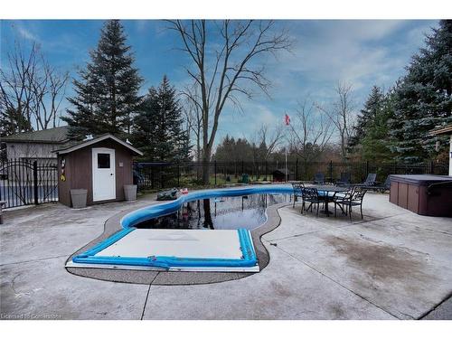 85 Unity Side Road, Caledonia, ON - Outdoor With In Ground Pool With Backyard