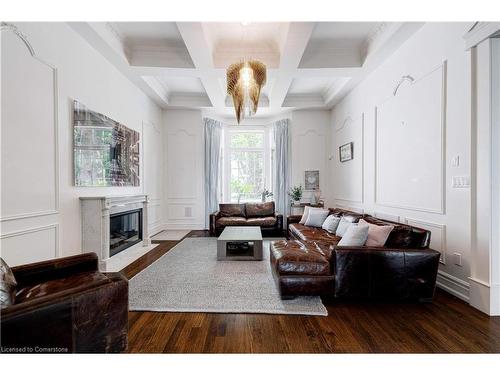 4410 Lakeshore Road, Burlington, ON - Indoor Photo Showing Living Room With Fireplace