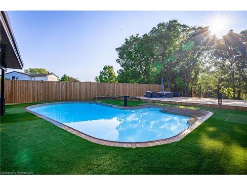 93 Riverview Boulevard, St. Catharines, ON - Outdoor With In Ground Pool With Backyard