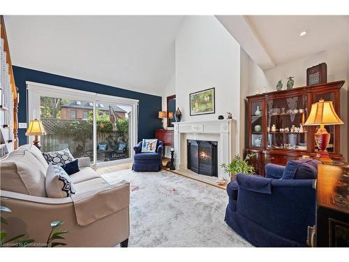 473 Blathwayte Lane, Burlington, ON - Indoor Photo Showing Living Room With Fireplace