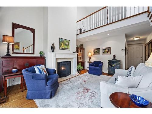 473 Blathwayte Lane, Burlington, ON - Indoor Photo Showing Living Room With Fireplace